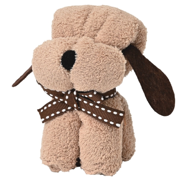 ふんわりわんこタオルハンカチ：25B4133  【アレンジタオル】の商品画像4枚目