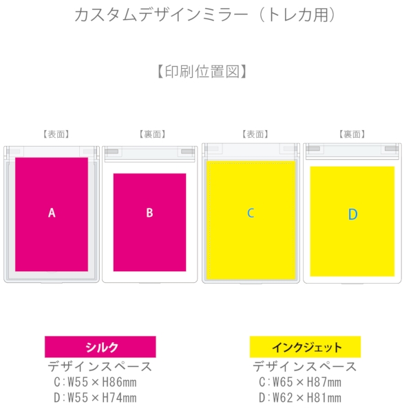 カスタムデザインミラー(トレカ用)：ブラックの商品画像3枚目