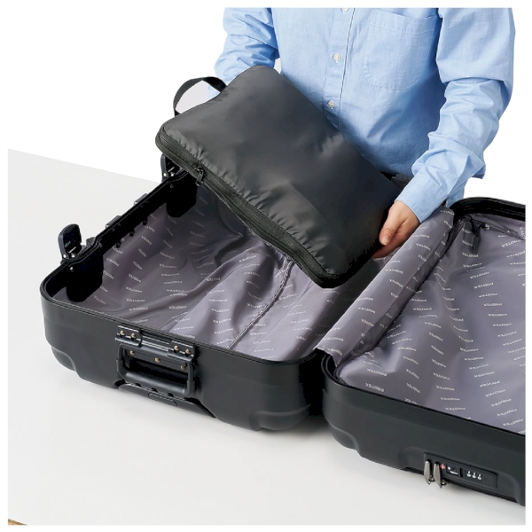 圧縮ポーチ(M)：ブラックの商品画像4枚目