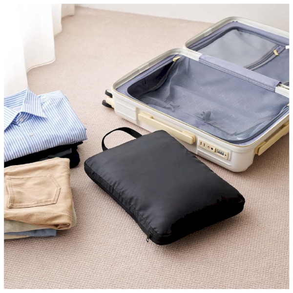 圧縮ポーチ(M)：ブラックの商品画像5枚目