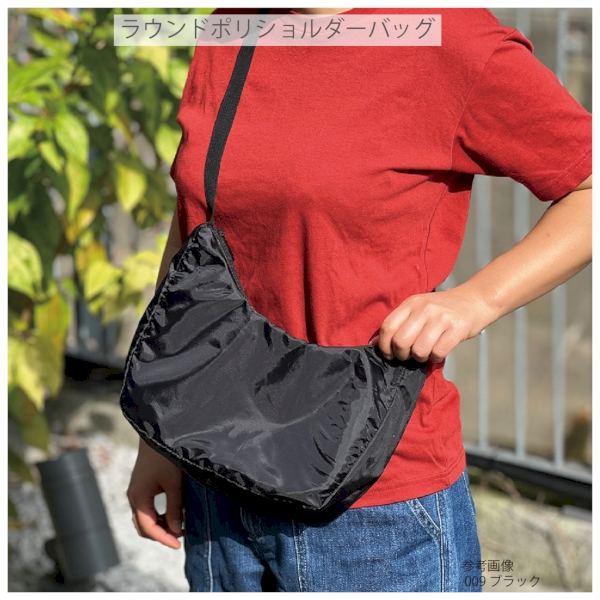 ラウンドポリショルダーバッグ：ネイビーブルーの商品画像6枚目