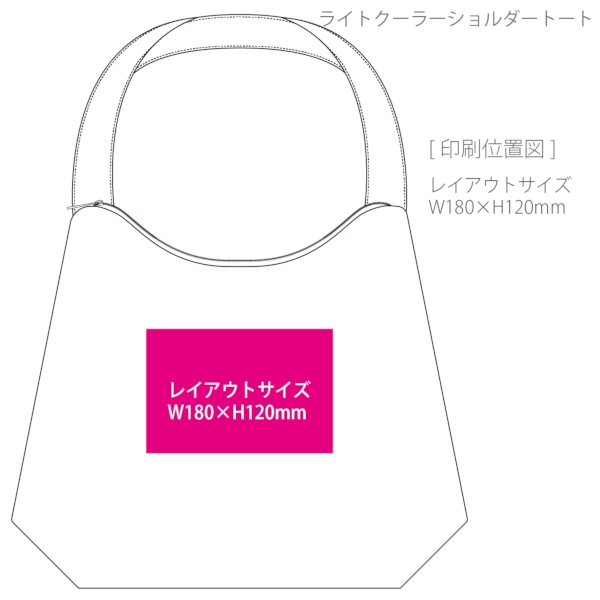 ライトクーラーショルダートート：サックスブルーの商品画像3枚目