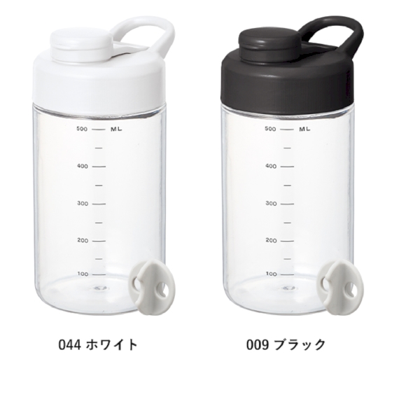 目盛り付シェイカーボトル(シリコンボール付)：ブラックの商品画像8枚目