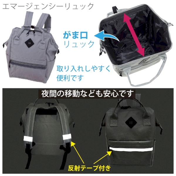 エマージェンシーリュック20点セット RU-80【防災セット】の商品画像2枚目