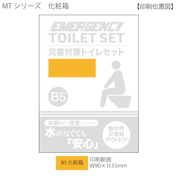 災害対策トイレセット20回分 TM-40【防災備品】の商品画像3枚目