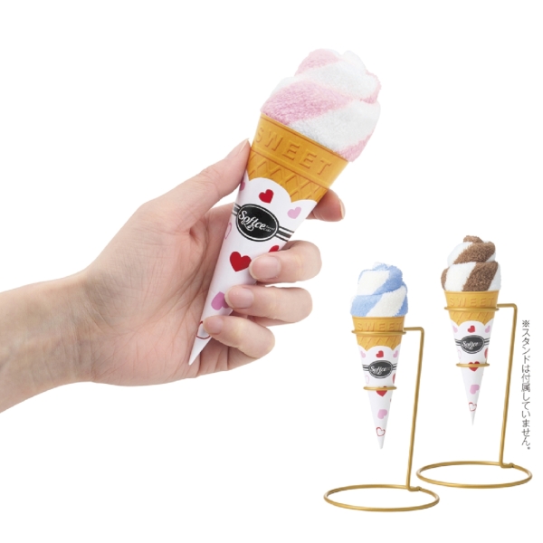 まるでソフトクリームなミニタオル1枚の商品画像2枚目