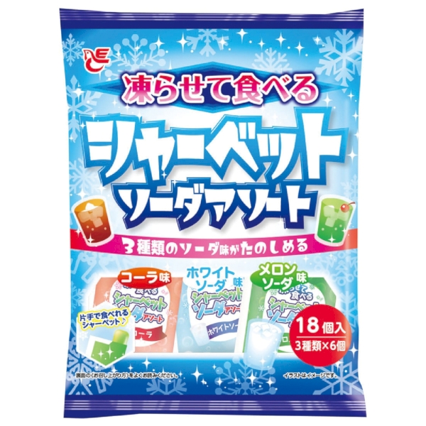 凍らせて食べるシャーベット　ソーダアソート18個の商品画像2枚目
