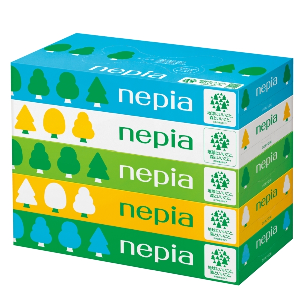 ネピア　ティシュフィルムレス120W5個組【ネピア・販促品】の商品画像2枚目
