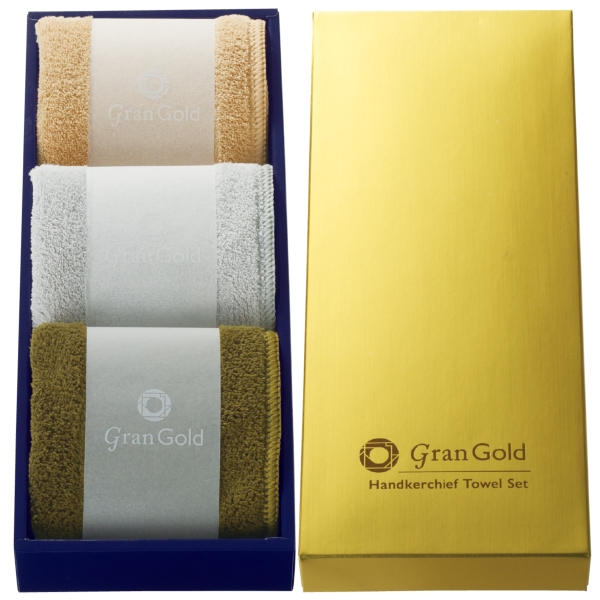 グランゴールド　ソフトハンカチタオル3枚組【贈答向けタオル】の商品画像3枚目