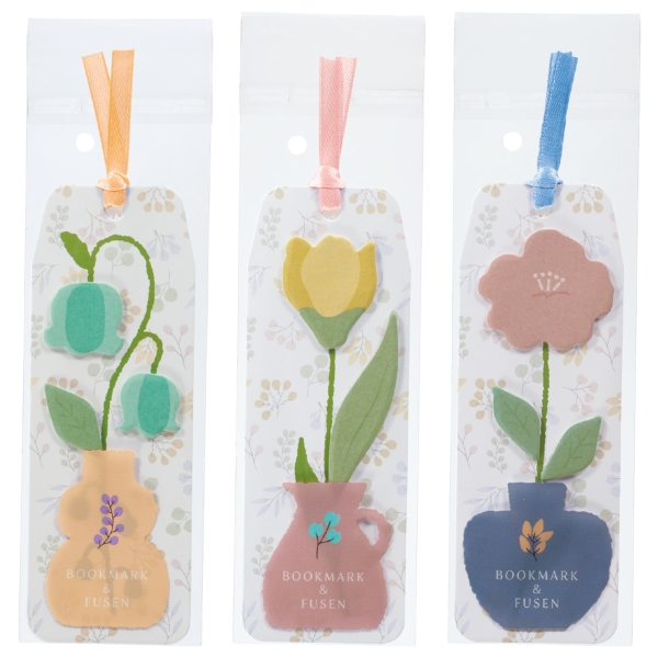 フラワーブックマークふせんの商品画像2枚目
