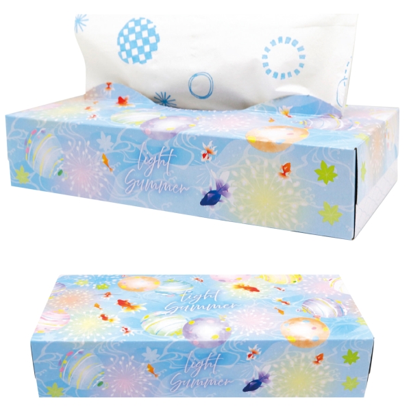 夏柄BOXティッシュ120W　サマーの商品画像2枚目