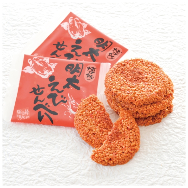 【感謝のカタチ】博多明太えびせんべい14枚入の商品画像3枚目