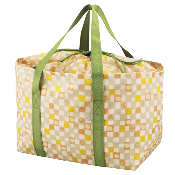 京都くろちく・保冷巾着しょっぴんぐばっぐ(れんこん市松)の商品画像2枚目