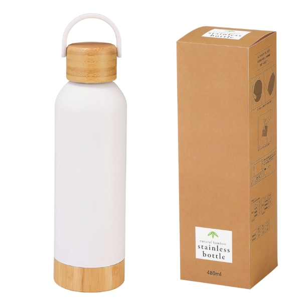 ナチュラルバンブー真空ステンレスボトルの商品画像2枚目