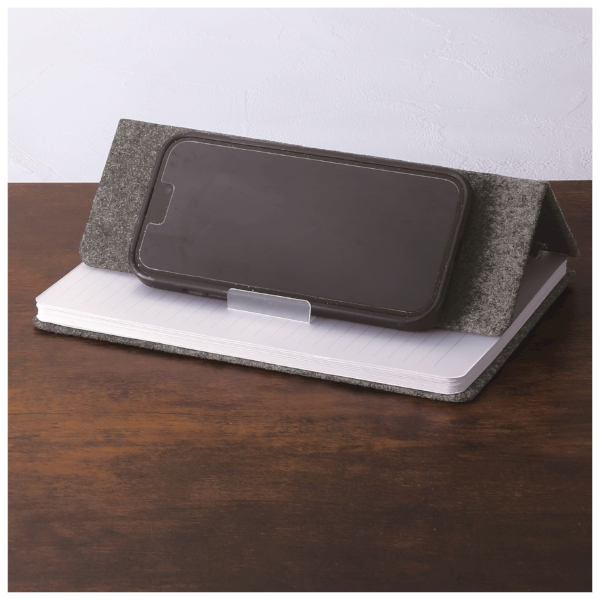 スマホスタンドにもなるA5ノートの商品画像2枚目