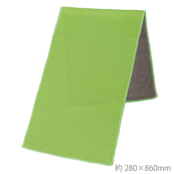 シリコンケース付きクールタオル(グリーン)の商品画像2枚目