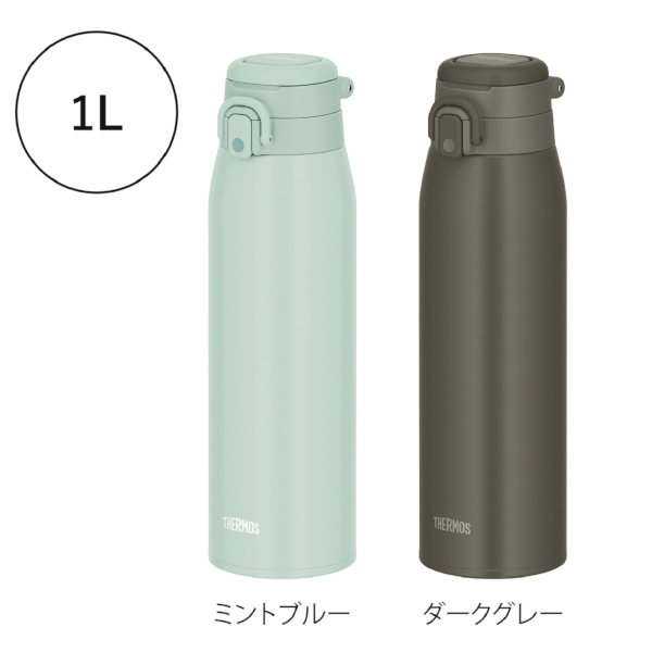サーモス・真空断熱キャリーループ付きワンタッチボトル1L(ダークグレー)の商品画像5枚目