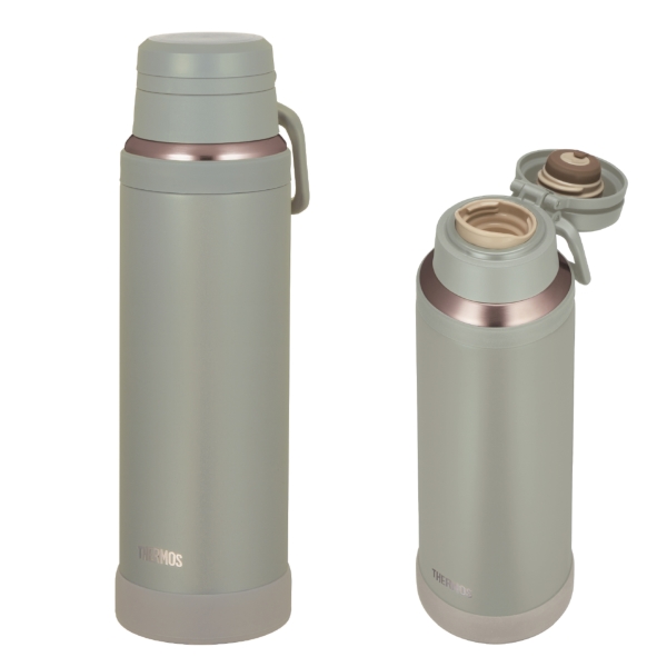 サーモス・真空断熱ケータイマグ1.0L(アッシュグリーン)JOYの商品画像2枚目