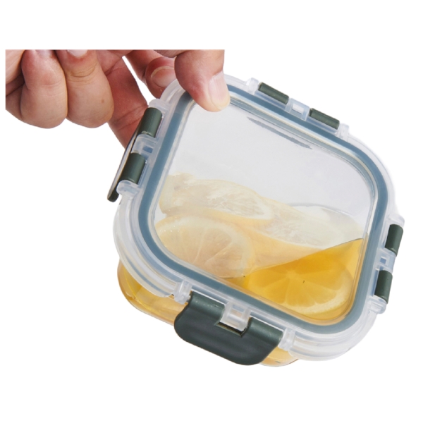 蓋付き耐熱ガラス保存容器2個組の商品画像4枚目