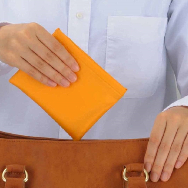 Ecolor　折りたたみマイバッグ(イエロー)の商品画像2枚目