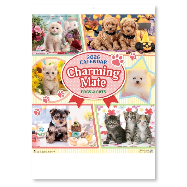 チャーミングメイト　【1色印刷代込】【2026年 午年 壁掛けカレンダー】の商品画像2枚目