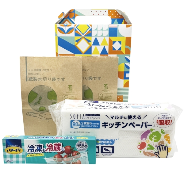 楽ーキッチンギフト4点セット【日用品・消耗品 ギフトセット】の商品画像2枚目