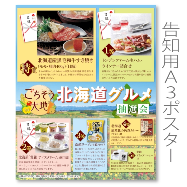 ごちそう大地　北海道グルメ抽選会100人用の商品画像3枚目