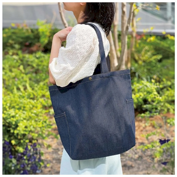 デニムマルチトート：インディゴの商品画像2枚目