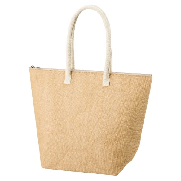 ジュート保冷トート(M)：ナチュラルベージュの商品画像8枚目