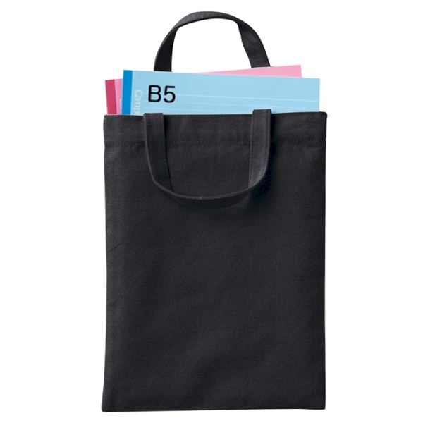ライトキャンバスフラットバッグ(S)：ブラックの商品画像4枚目