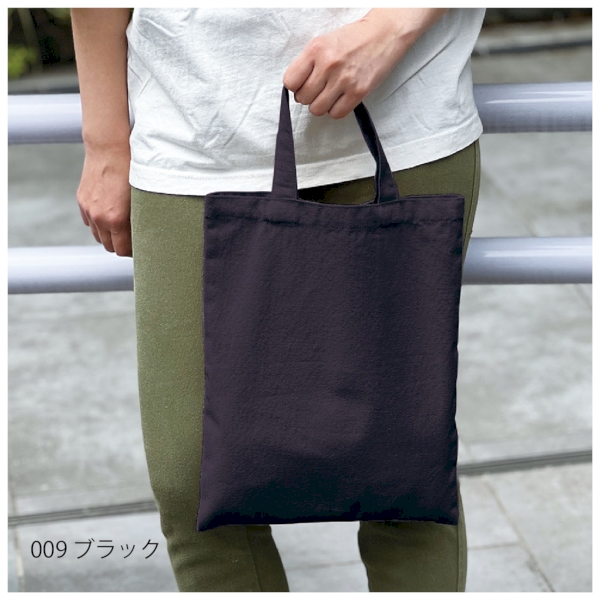 ライトキャンバスフラットバッグ(M)：ブラックの商品画像5枚目