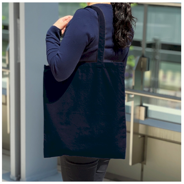 ライトキャンバスフラットバッグ(LL)：ネイビーの商品画像5枚目