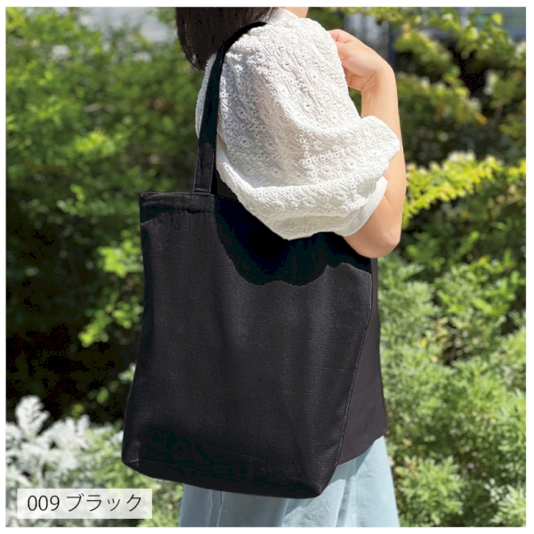 ライトキャンバストート(M)：ブラックの商品画像4枚目