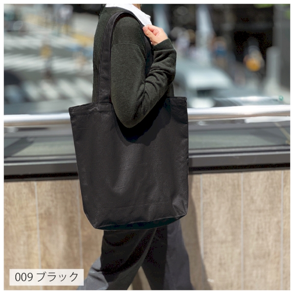 ライトキャンバストート(L)：ネイビーの商品画像4枚目