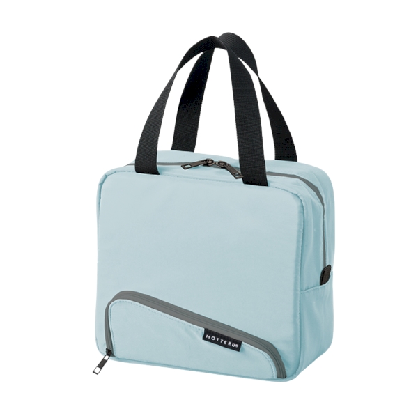 スマホが立てられるクーラーランチバッグ：ライトブルーの商品画像12枚目