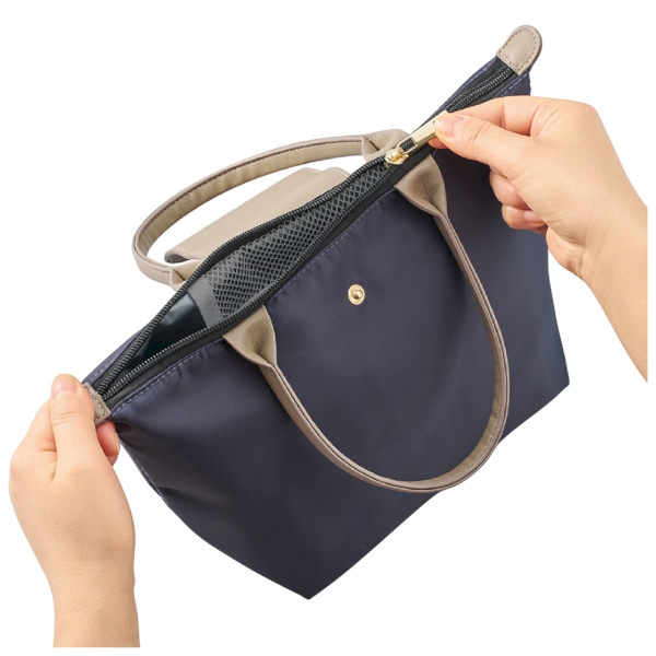 セリナクーラーランチトート：チャコールブラックの商品画像5枚目