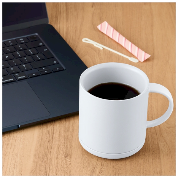 プラサーモストレートマグ：ホワイトの商品画像6枚目