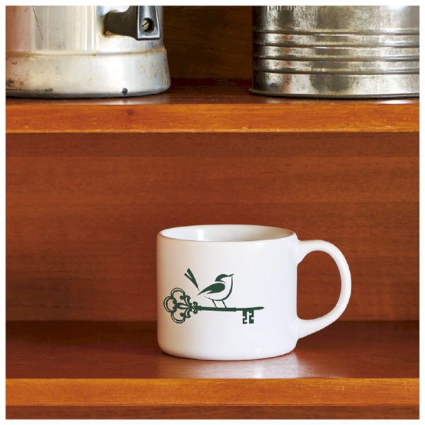 陶器マグストレート　ショートワイド：ホワイトの商品画像5枚目