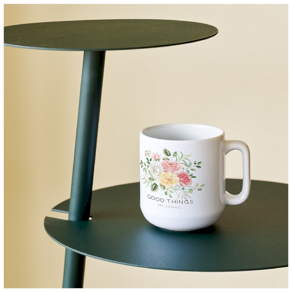 陶器マグストレート　ラウンドボトム：ホワイトの商品画像4枚目