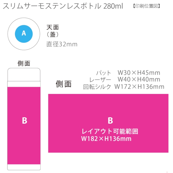 ステンレスサーモドリンクボトル280ml：ネイビーの商品画像3枚目