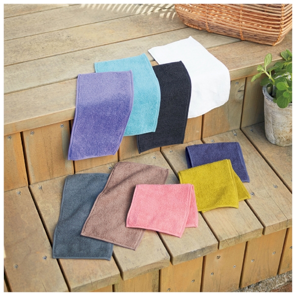 今治ピュアカラーハーフタオルハンカチ：ミントの商品画像2枚目