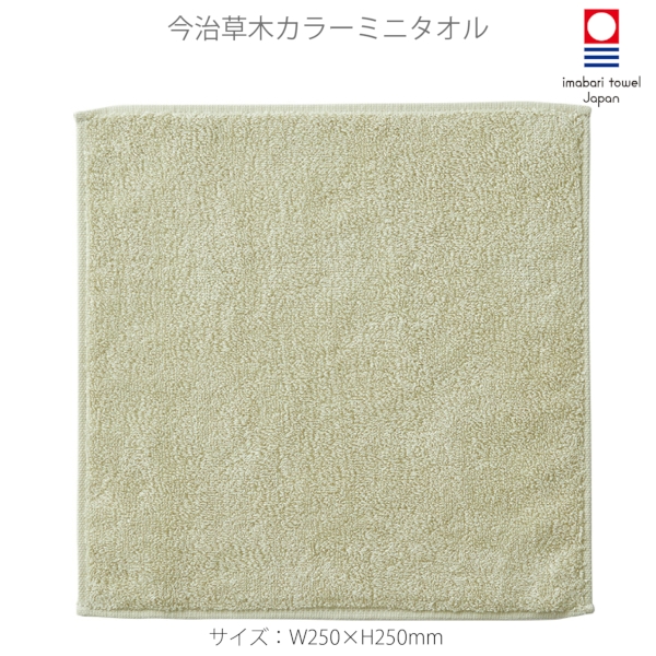 今治草木カラーミニタオル：グリーンの商品画像5枚目