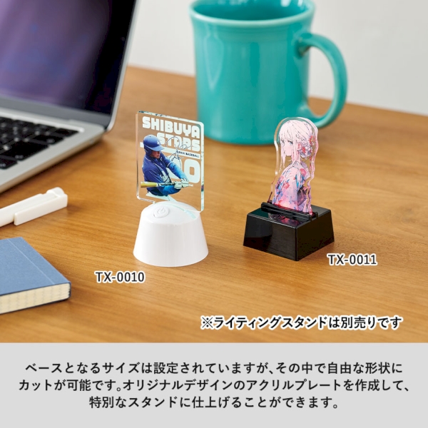 アクリルライティングスタンドコンパクト：ラウンド用プレートの商品画像4枚目