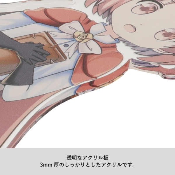 アクリルトレカスタンド　デコパーツ(M)1個：クリアの商品画像5枚目