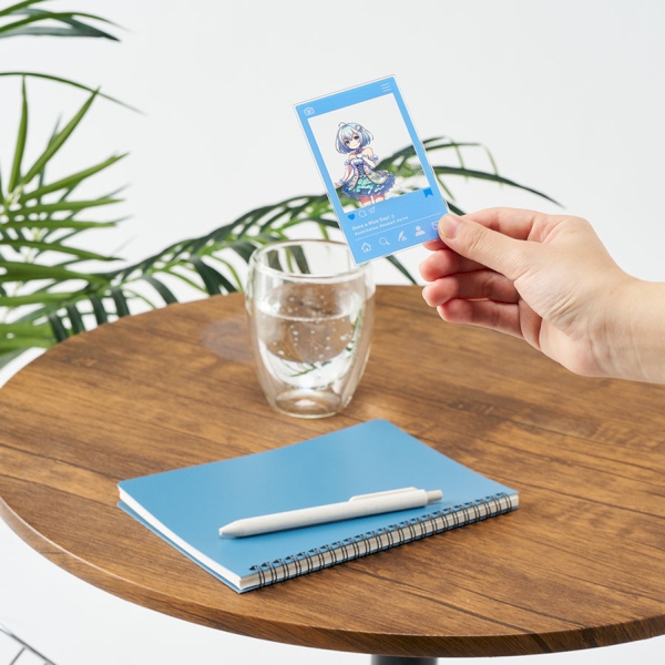 アクリルカード(1mm厚)56×86mm：クリアの商品画像2枚目