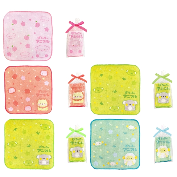 ぽちゃちゃアニマル　ギフトラッピングミニタオル1枚の商品画像3枚目