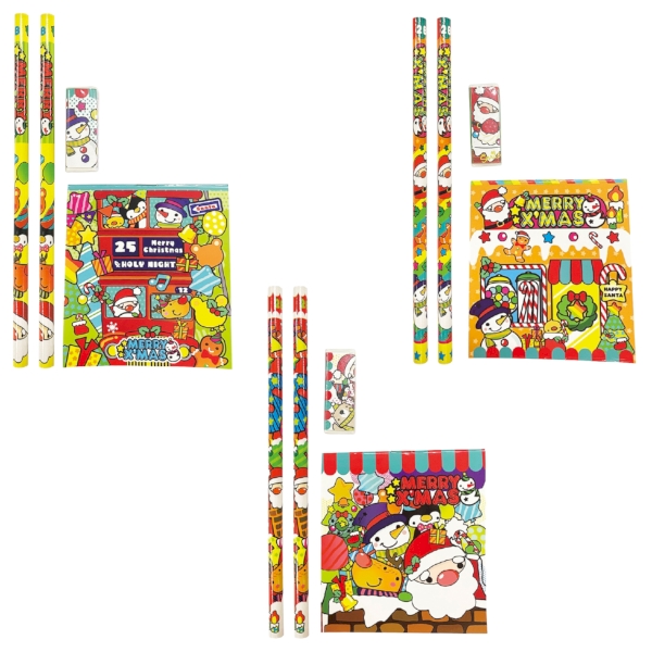 Withサンタ　4点文具セット1組【Christmas　Xmas】の商品画像2枚目