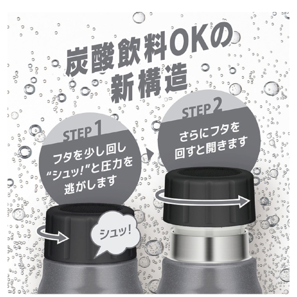 サーモス　保冷炭酸ボトル500ml 　FJK-500◆の商品画像2枚目