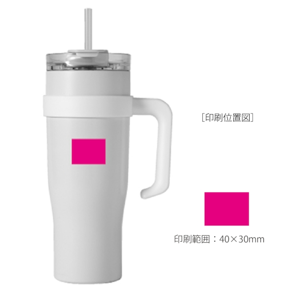 超大容量真空ステンレス取っ手付きタンブラー1.2Lの商品画像3枚目