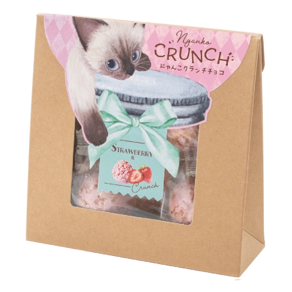 ベビーミャオ　にゃんこクランチチョコ　苺の商品画像2枚目